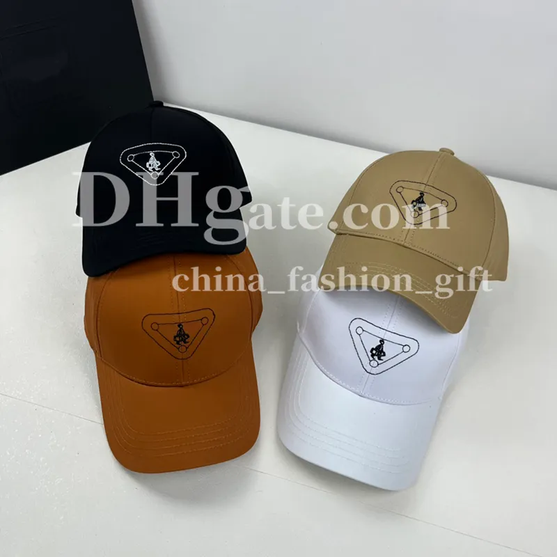 Designer baseball cap för män lyx broderi hatt golf cap triangel duk hatt sommar casual hatt resor solhat