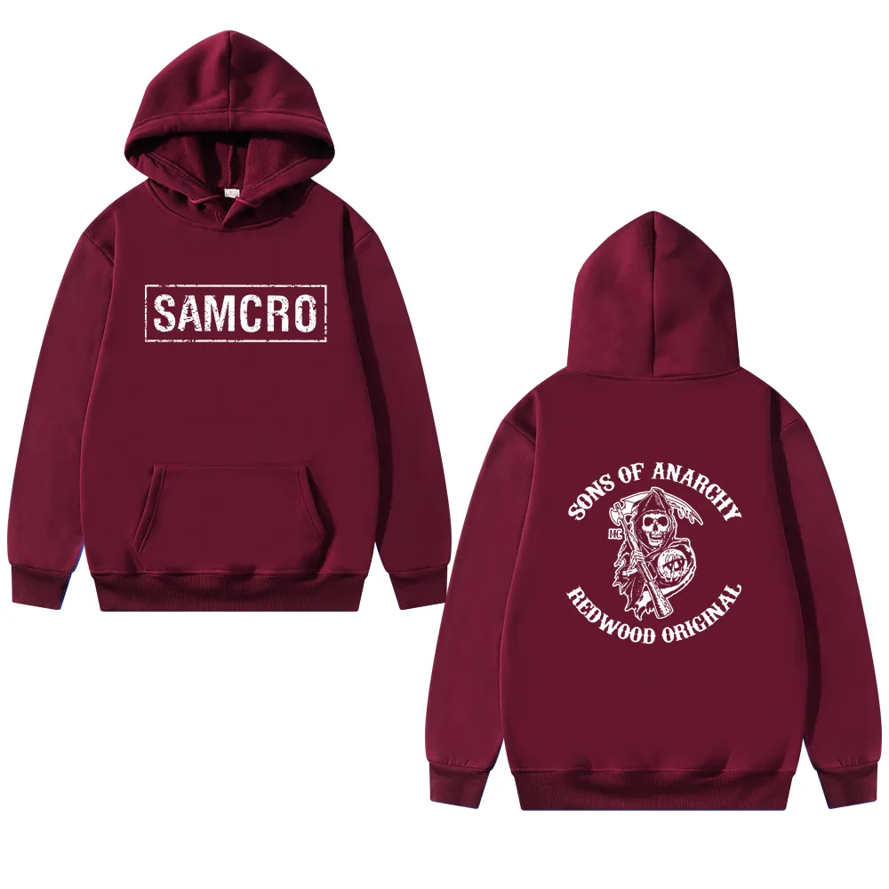 Sons Of Anarchy SAMCRO Double Sided Print Hoodie Harajuku Streetwear For Men And Women Oversized Sandro Sweatshirt With Brand Design From Ddmydesign 26.18 DHgate.Com