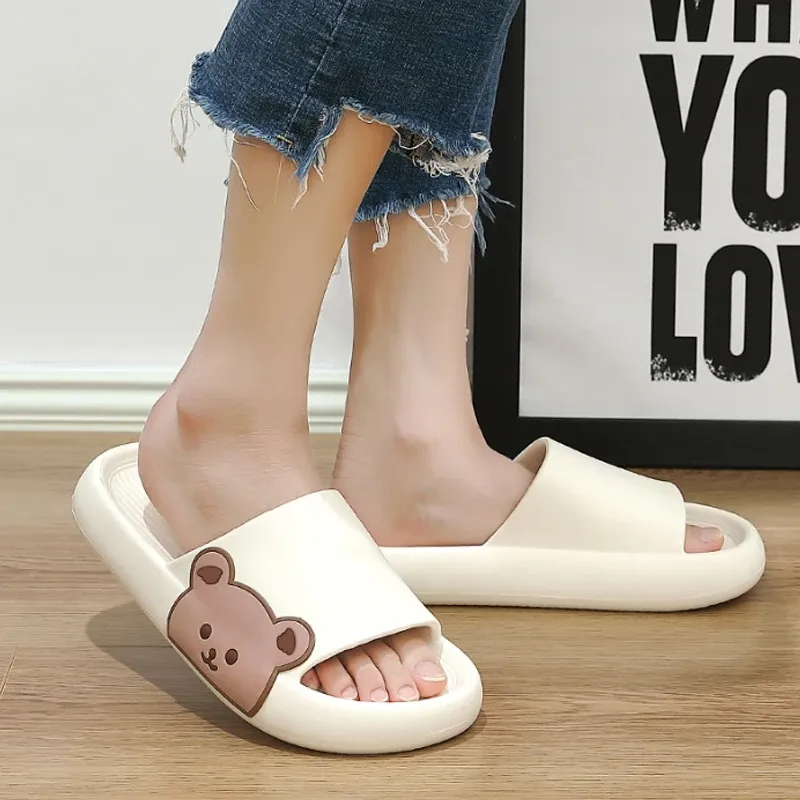 Okumura Bear Toilet Hanging Slippers – Water Repellent Vinyl, Size M (Fits US Men's 7.5-9) - View #8