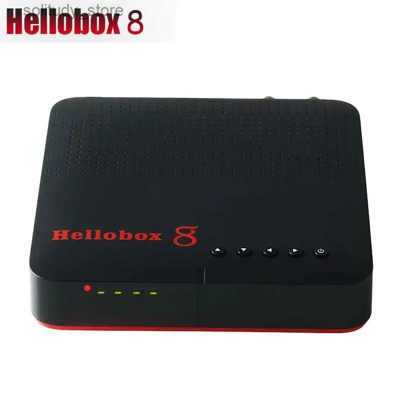 Ustaw górne pole Nowy odbiornik satelitarny HelloBox 8 DVB-T2 DVB S2 kombinacyjny TV TUNER obsługuje odtwarzanie telewizji na mobilnym satelitarnym odbiorniku telewizji DVB S2X H.265 Q240330