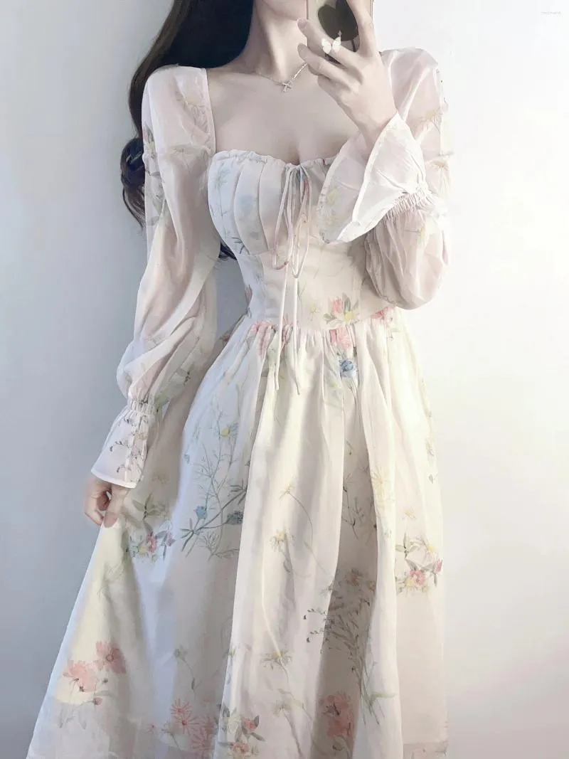 Robe Vintage Femme Sue Brett - Imprimé Floral Mauve/rose - Taille M (8/10) - Occasion Comme Neuve