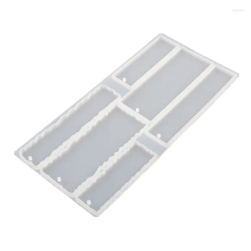 Baking Tools Bookmark Molds For Resin Casting Rectangle Transparent Silicone DIY Art Craft Gifts