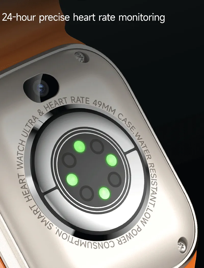 GS9 Ultra 4G SIM Card Smartwatch With Dual Camera, GPS, Catapult Heart