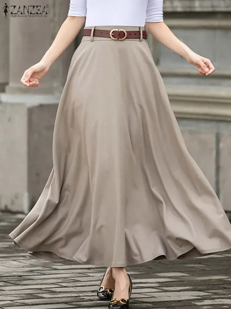 ZANZEA Women's Vintage Oversized Maxi maxi skirt ZANZEA Women's Vintage Oversized Maxi maxi skirt