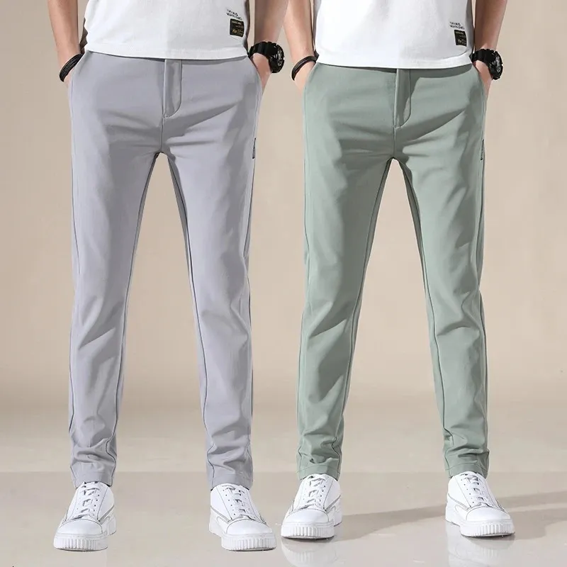 2023 Spring and Autumn Mens Golf Pants High Quality Elasticity Fashion Casual Breathable Trousers 240319