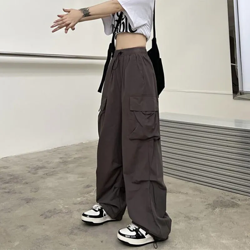 2024 Y2K Streetwear Vintage Chic Cargo Pants: High-Waisted