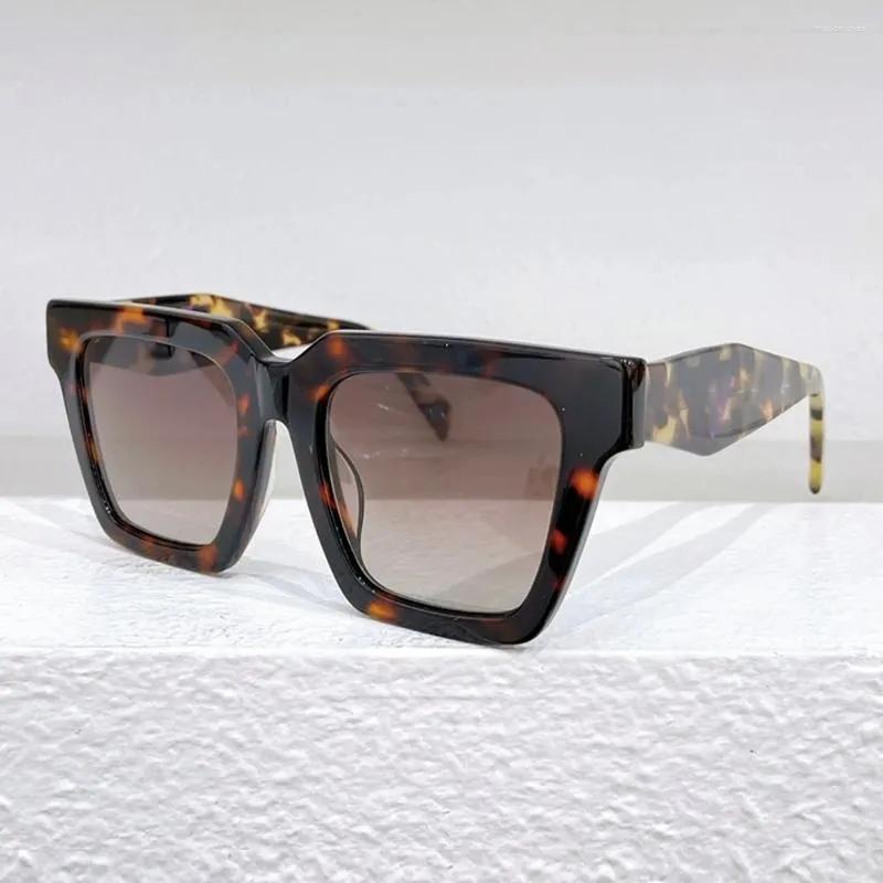 Sunglasses 2024 PR 70S Handmade Outdoor Square Acetate Men High Quality Original Retro Women UV400 SUN GLASSES