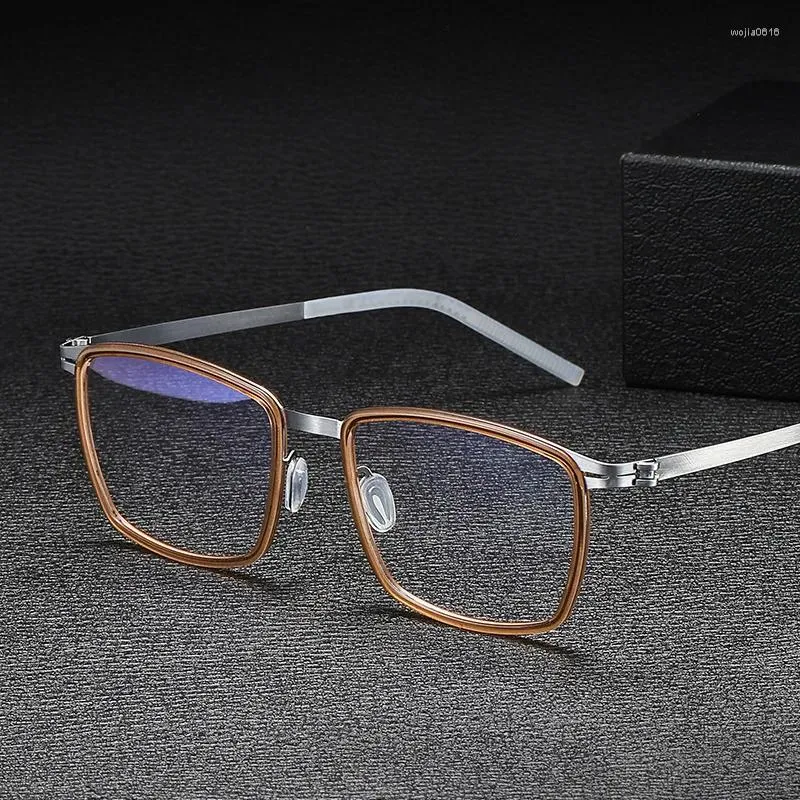 Sunglasses Frames F10 Non Magnetic Screw Solder Plate With Titanium Super Elastic Optical Glasses For Men Women Same Style Computer