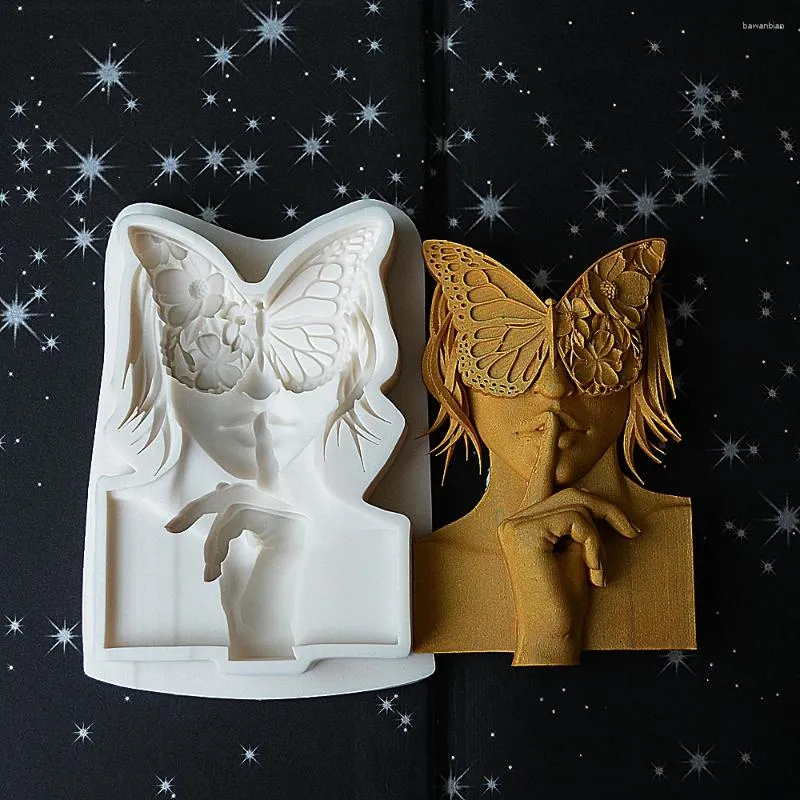 Stampi da forno 1 farfalla Stampo in silicone 3D da uomo Carattere Strumento di decorazione per torta Festa di matrimonio al cioccolato Essenziale per