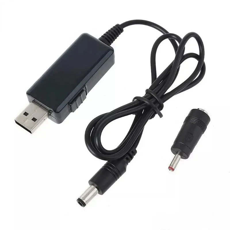 2024 USB DC 5V 9V 12Vステップアップモジュールコンバーター2.1x5.5mm男性コネクタステップアップモジュールコンバーター