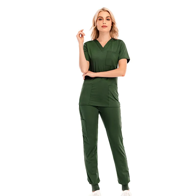 Nouvelles femmes Nursing Uniform V-col