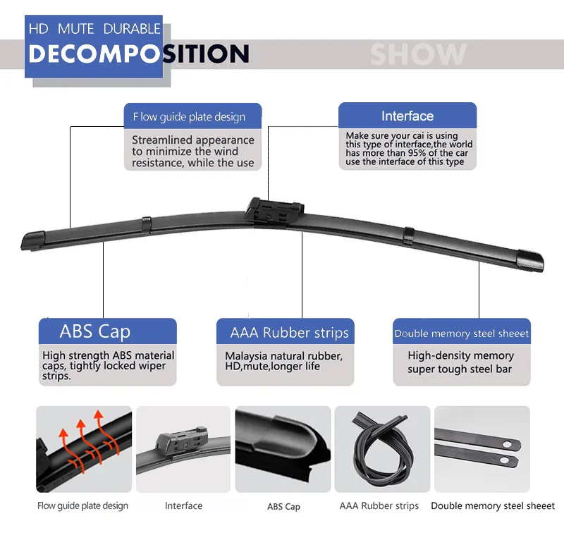 LEXSOMEO 2pcs Wiper Arm Springs Replacement Pressure Spring For Car Windshields Wiper