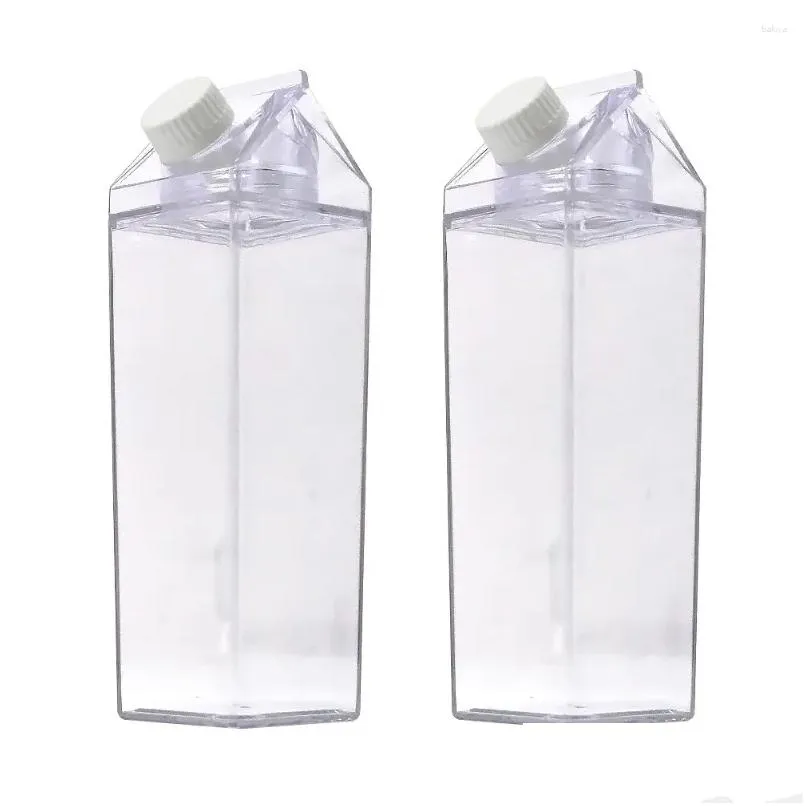 Vattenflaskor 2 datorer Milk Bottle Leak-Proof Kids Storage Container mångsidig praktisk hushåll Drop Delivery Home Garden Kitchen Dini Otjhu