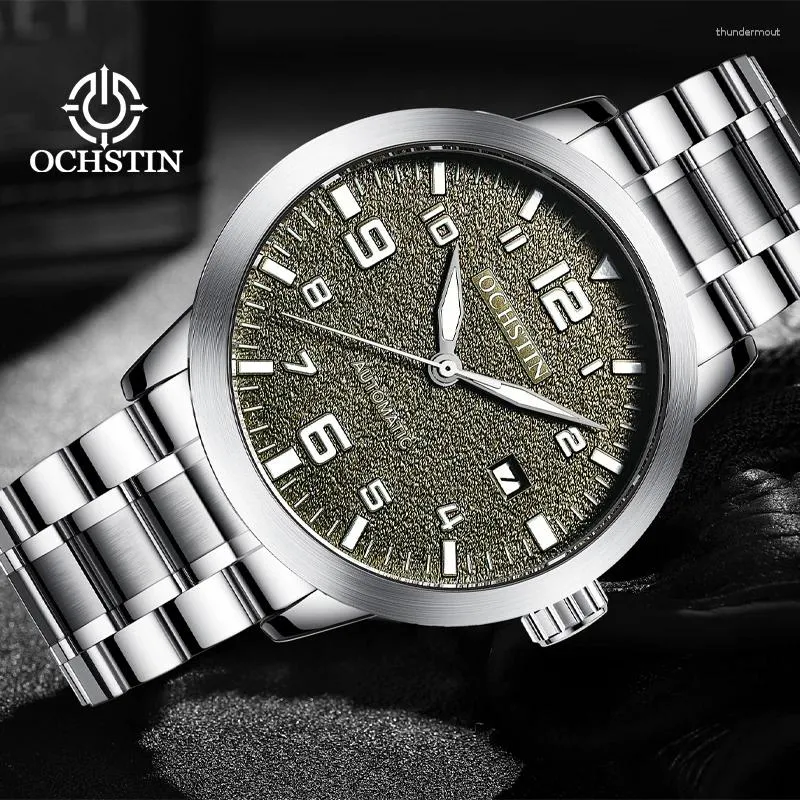 Wristwatches Ochstin 2024 Master Series Personalized Trend Fully Automatic Mechanical Movement Watch Waterproof Men's