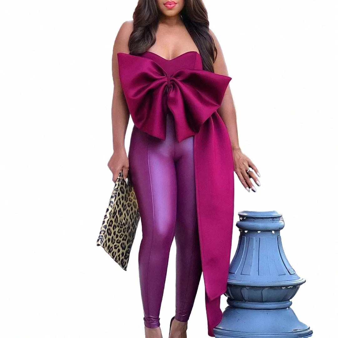 Plus Größe Fiable Elegante Casual Einfarbig Temperament Sleevel Strapl Sexy Unregelmäßigen Frauen Top Große Bogen Hemd w3ap #