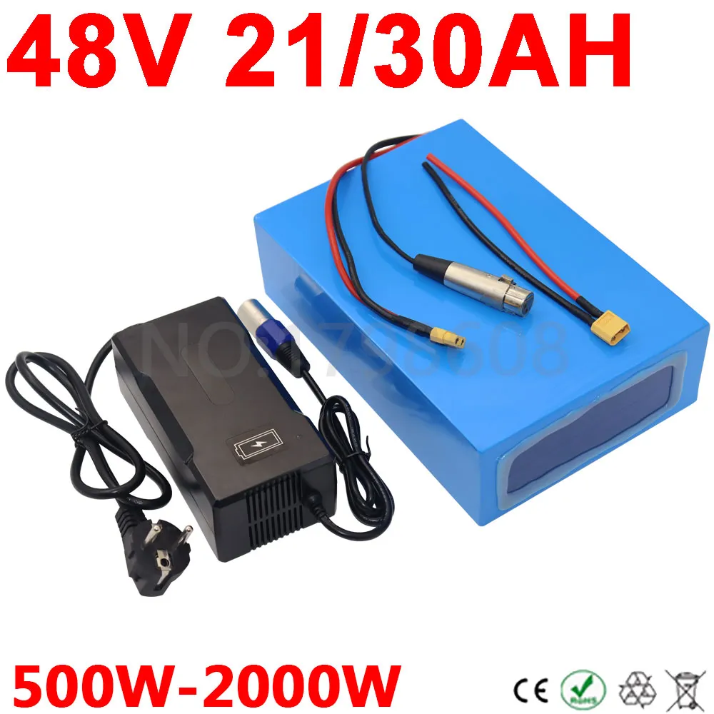 Batterie de vélo électrique 48V 20ah, 40ah, 35ah, 30ah, 25ah, 20ah, pour vélo électrique Bafang 2000/1500/1000/750W