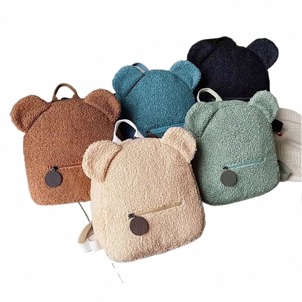 Sacs à dos d'ours persalisés Nom personnalisé Portable Enfants Voyage Boutique Sacs à dos Femmes Ours mignon en forme d'épaule Sac à dos m82t #