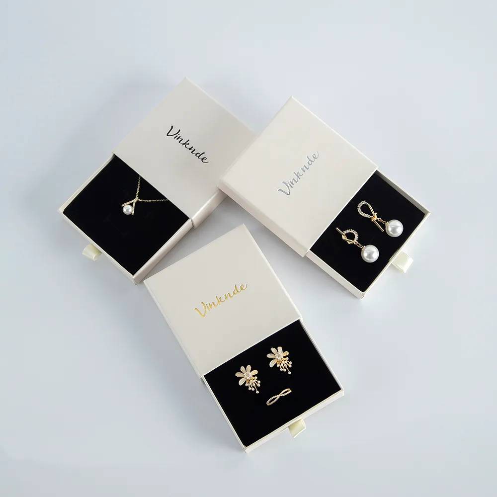 5 cm Thick Paper Drawer Jewelry Packaging Boxes with Custom Logo for ...