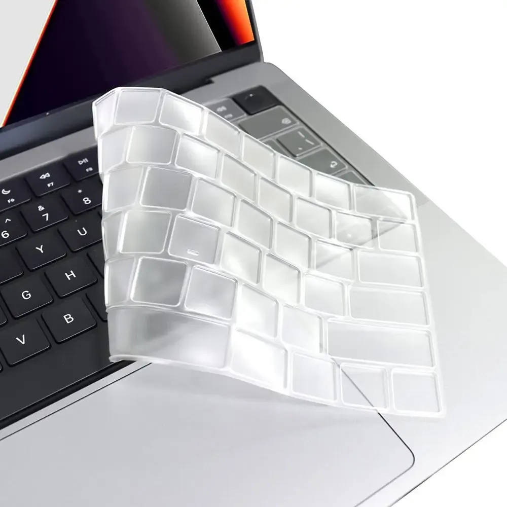 TPUクリスタルキーボードスキンプロテクターケースカバーMacBook Air Pro Retina 11 13/15インチEUの透明な透明