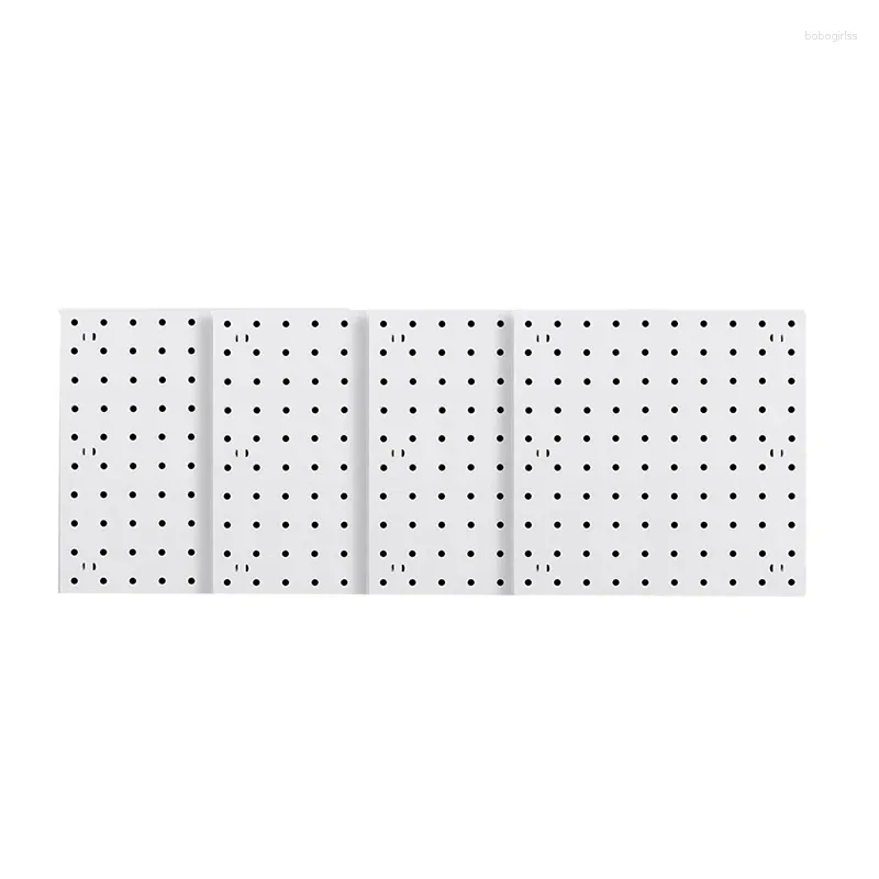 Kitchen Storage 1Set Wall Hanging Pegboard Organizer White For Craft Room Garage Living