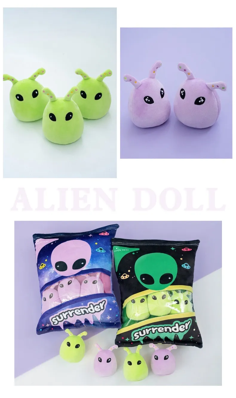 Funny Aliens Noodles Donut A Plush Bag Pudding Toy... From Ddmyfriend ...
