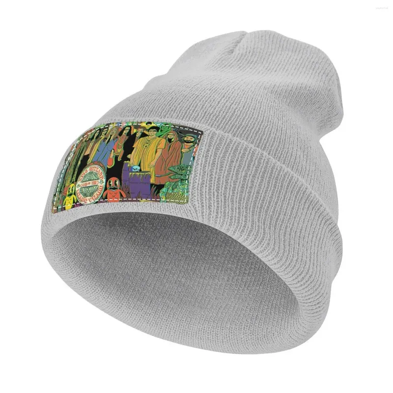 Berets King Gizzard och ödla Wizard Squad Sticked Cap i Hat Ball Hats Man Women's