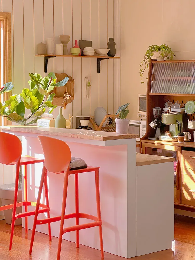 Miniature Bar Furniture: 1/6 Scale Dollhouse High Dining Chairs