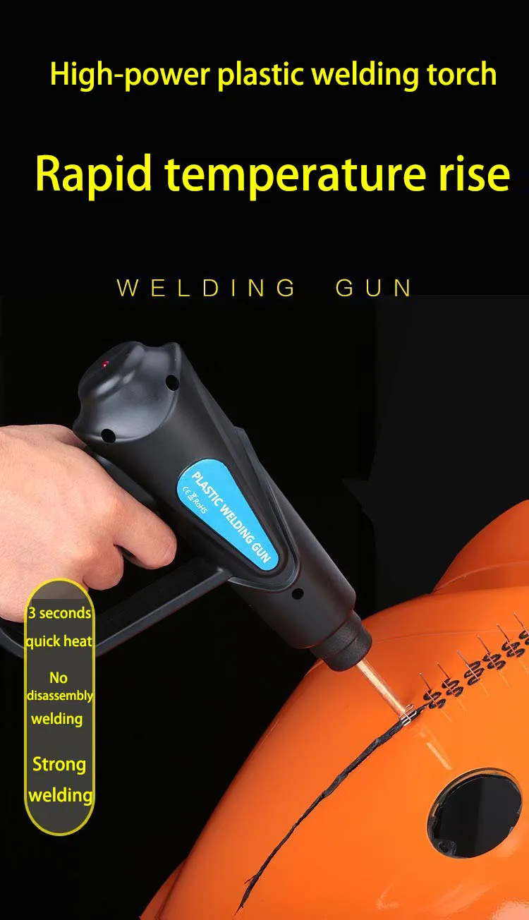 Plastic Welder Welding Machine Car Bumper Soldering Gun 4 Types Staples for Bumper/Kayak/Plastic Product Repairs