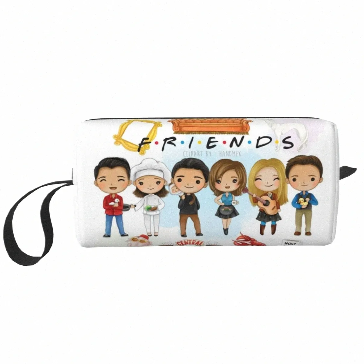 classic TV Show Friends Makeup Bag Women Travel Cosmetic Organizer Cute Carto Comic Storage Toiletry Bags F5SN#