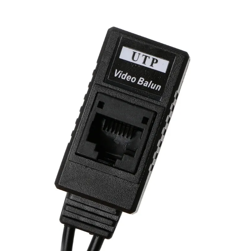 2024 ANPWOO 1ペアBNCからRJ45パッシブビデオパワー + Audio Balun Transceiver for CCTV Camera for Video Surveillance System