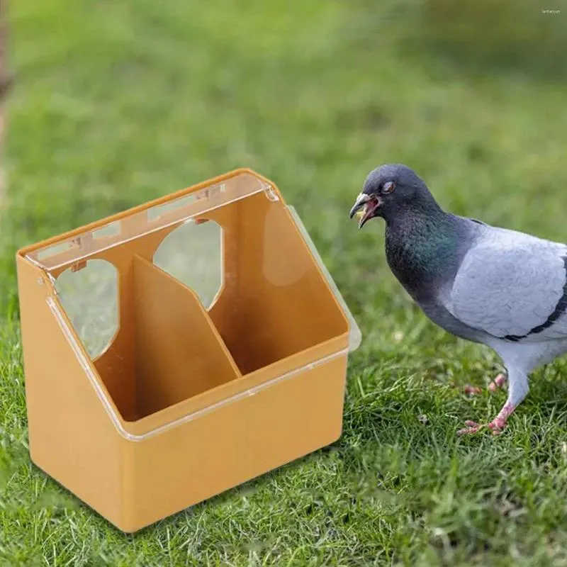 Andra fågelförsörjningar Pigeon två håls hängande burbox matare för nestparning papegoja