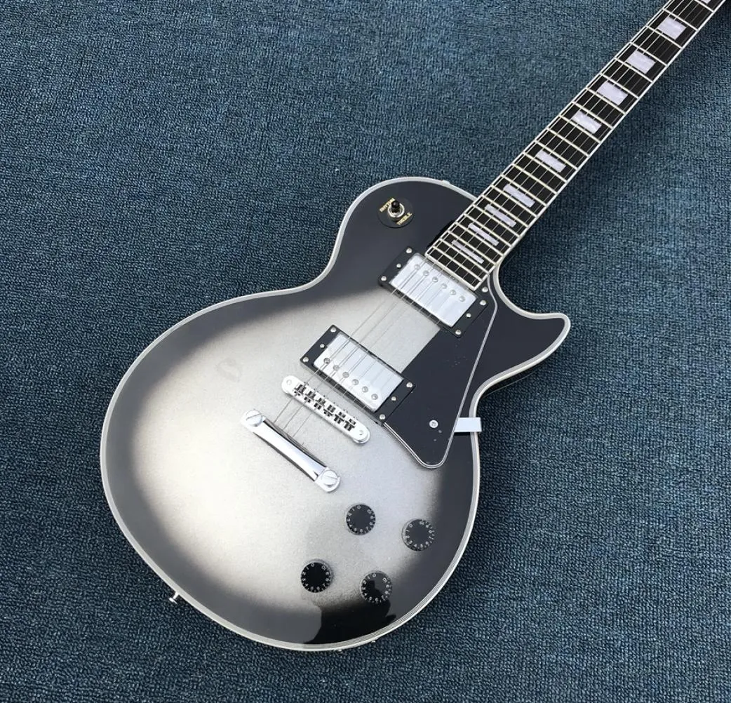 Ny ankomstanpassad butik Silverburst Electric Guitar High Quality Silver Burst Guitar Real Po visar att alla färg är tillgängliga134244