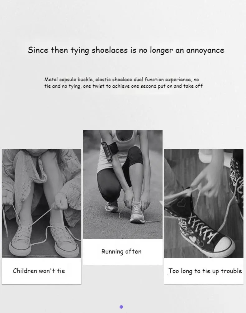 Photo inspiration: Visual Reference: Capsule Elastic Flat Shoelaces For Sneakers No Tie Lazy Shoe
