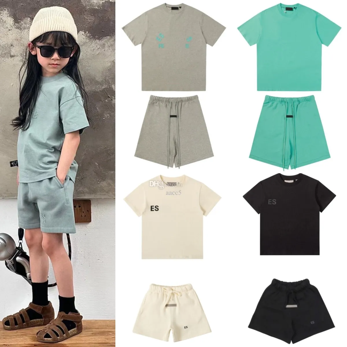 GROTE Jongens Meisjes T-shirts shorts zomer Kleding Sets Kids Designer peuter sportpak Kleding Kinderen jeugd Familie Bijpassende outfits