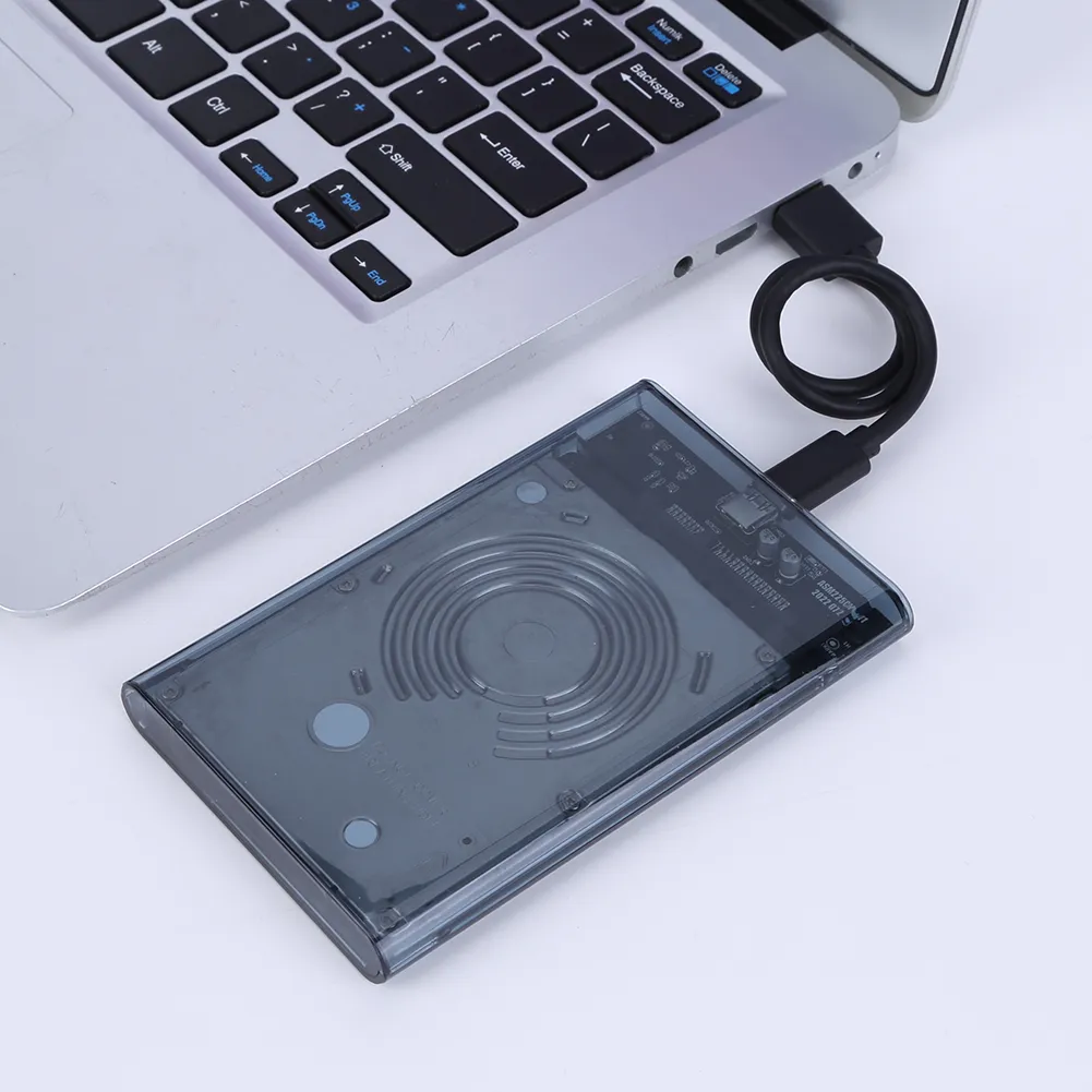 2.5inch External Hard Drive Case SATA To USB3.1 8TB SSD HDD Hard Disk Box USB3.0 To Type-C Plug and Play for Notebook Computer