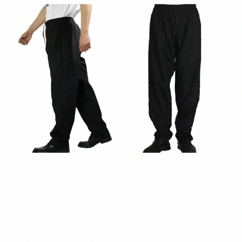 Geschikt Uniform Bodems Dragen Kok Restaurant Broeken Voor Keuken Voedsel Werk Broek Casual Man Service Hotel Chef Mannen Losse O0Eu #