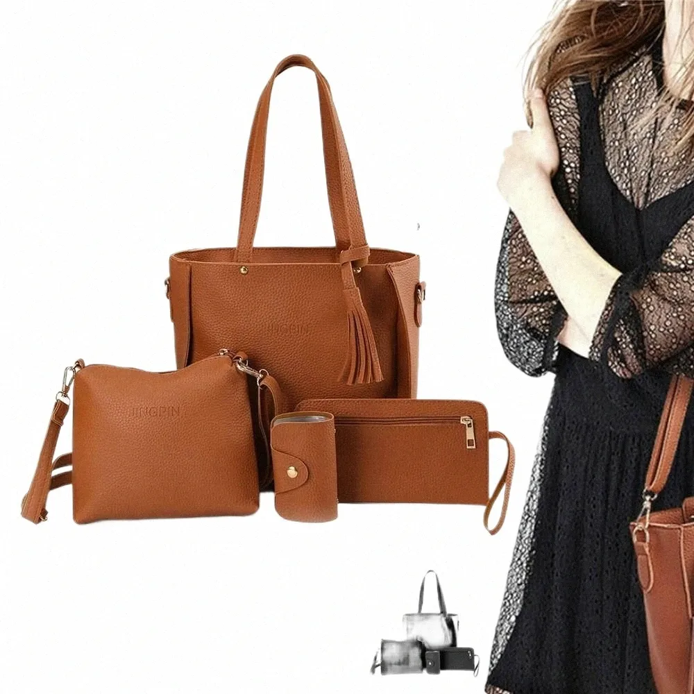 2025 Women's PU Leather Shoulder Bag Trendy Crossbody Bags With Removable Straps Satchel Purse For Everyday Use Coffee