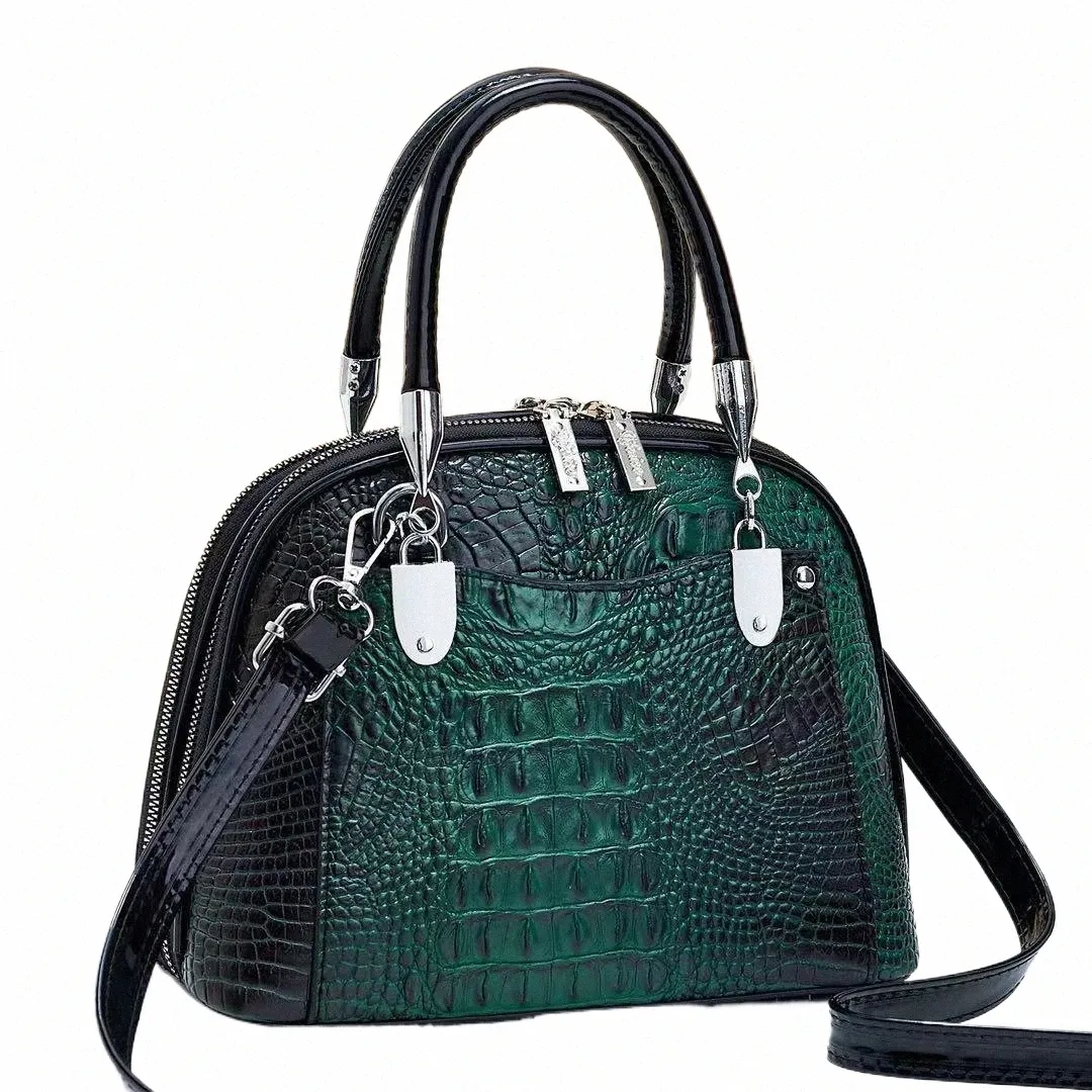 Nieuwe Vintage Alligator Vrouwen Handtassen Europese Designer Lederen Dames Schoudertassen Vrouwelijke Meisje Merk Luxe Crossbody Tas 2022 g4qe #