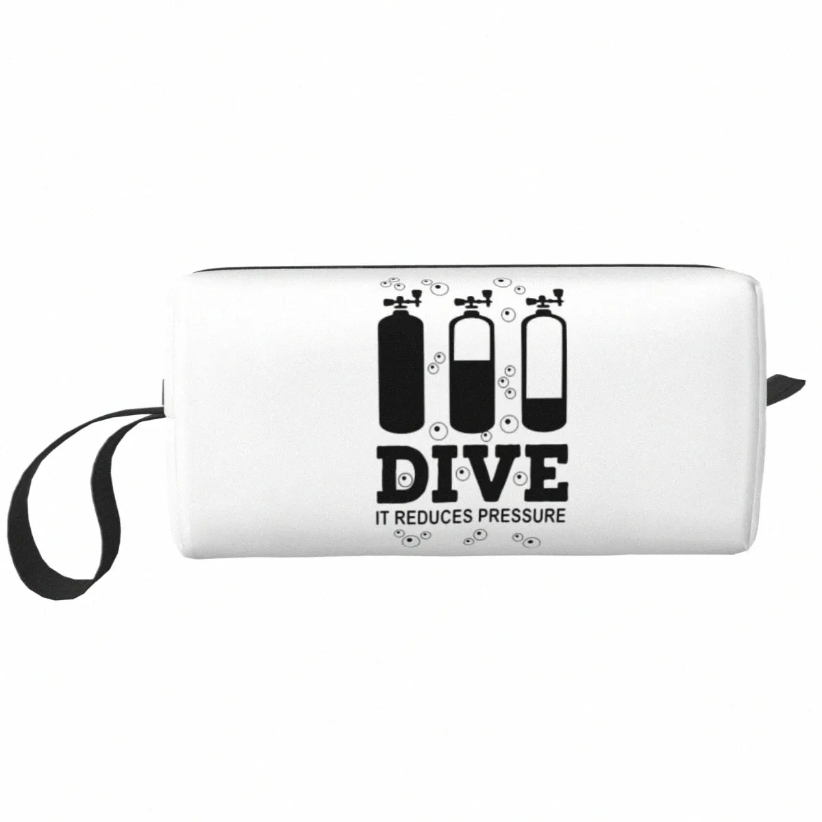 Śliczna nurkowanie na nurkowaniu torba toaletowa dla kobiet nurka nurka cytat makijaż kosmetyczna torba kosmetyczna magazynowanie zestawu Dopp Kit B4HT#