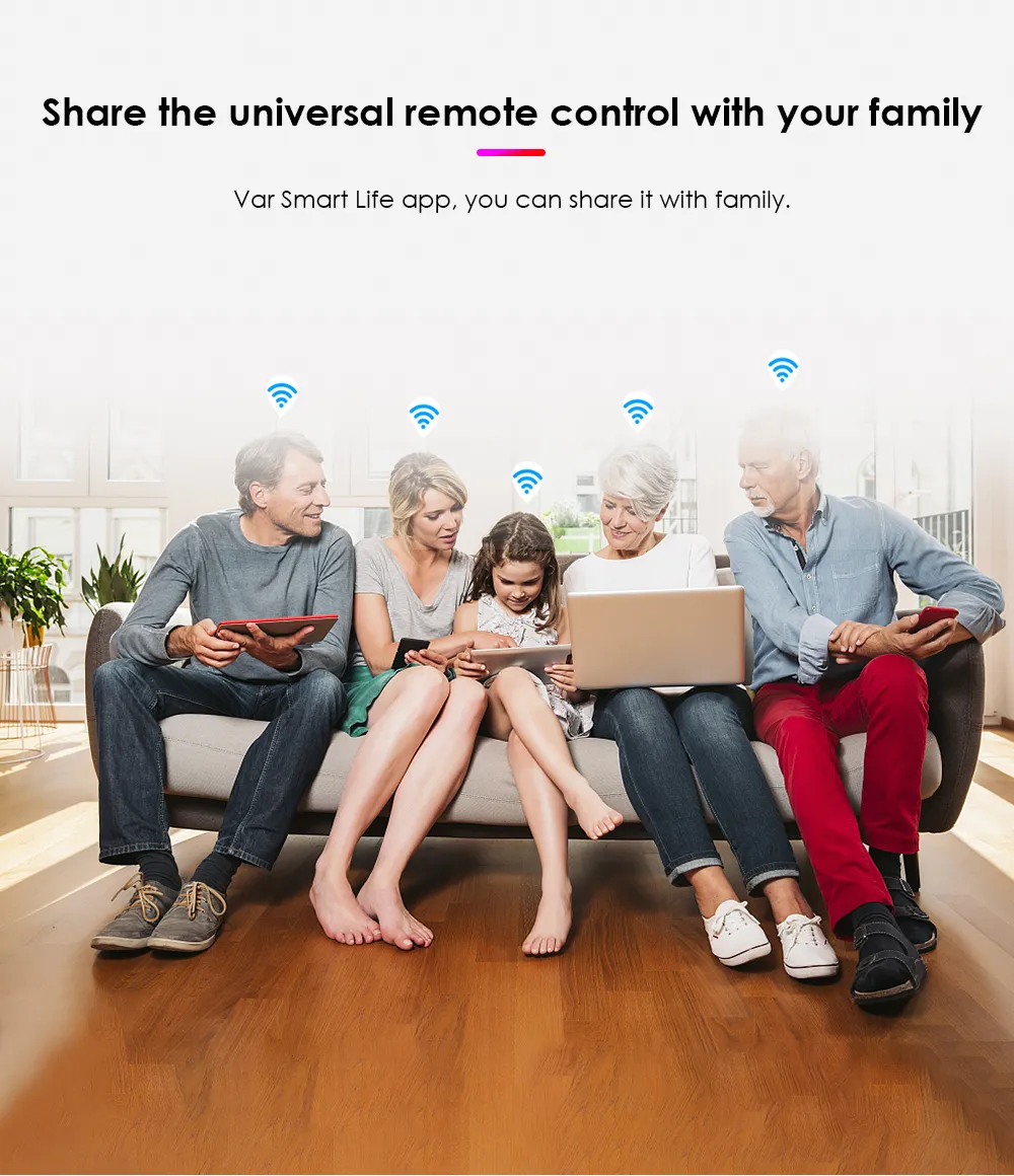 Smart WIFI IR Remote Control Universal Infrared Tuya Smart Home Remote ...