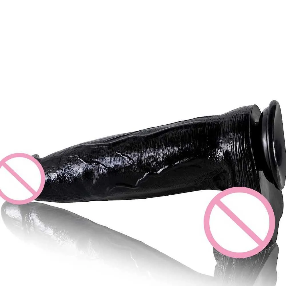 NXY DILDOS DONGS 2 9 polegadas Diâmetro enorme vibrador espesso 10 monstro realista de pênis realista com toques sexuais de copo de sucção para mulheres homens 240330