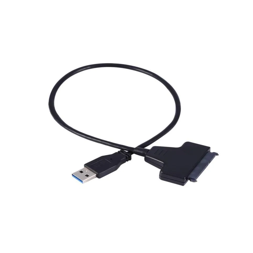 Connecteurs de câbles d'ordinateur PC USB 30 à Sata 22 broches adaptateur d'alimentation pour 25 disques durs HDD Sdd Drive7588530 livraison directe ordinateurs Networ Otumn