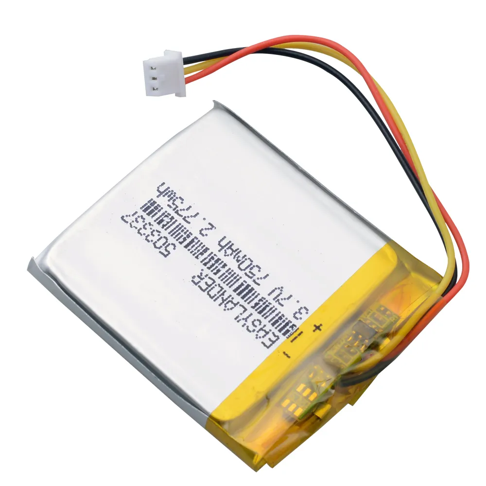 DHgate.com:Upgraded 3.7V 750mAh Polymer Battery EU053337P for Mp3, Mp4 ...