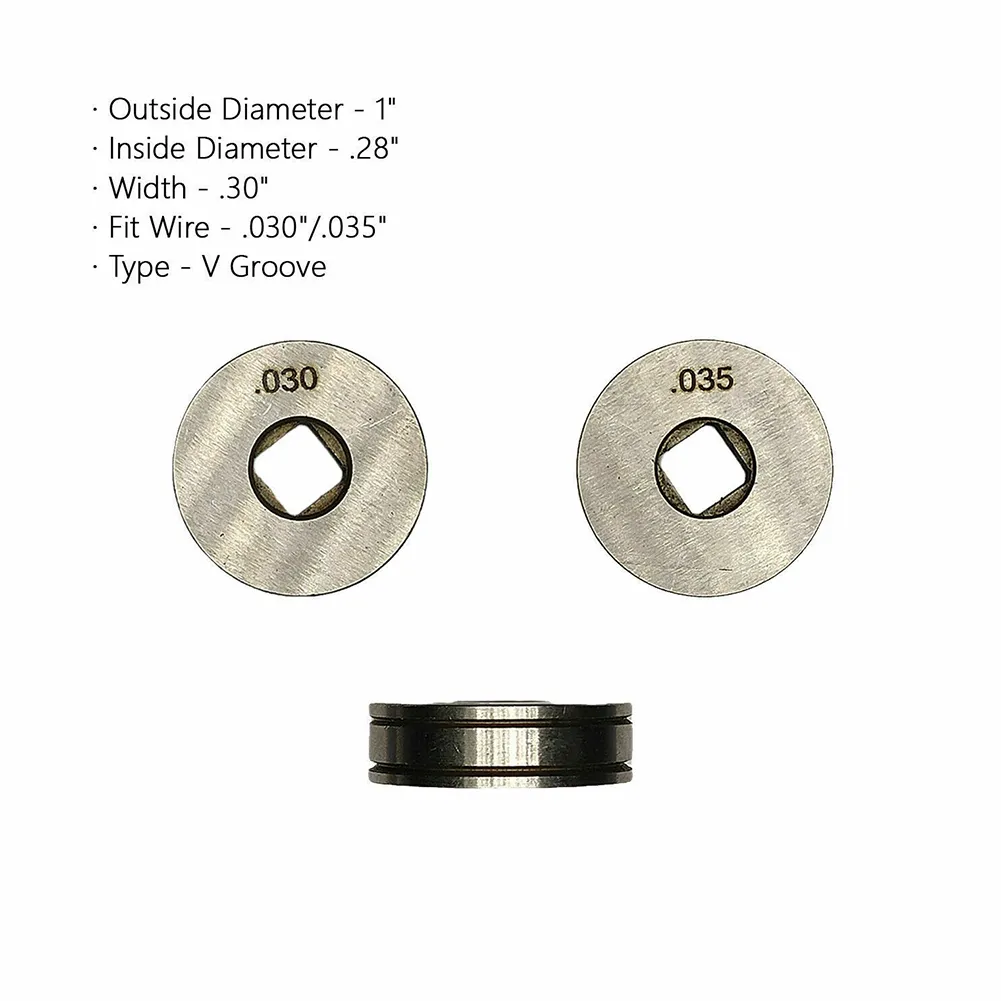 Drive Roll Wire Feed For MIG Welder - .023/.030 V-Groove, OD 1 ID .28 Inch, Compatible With Various MIG Machines