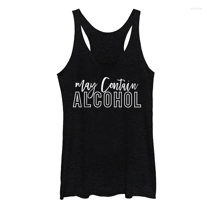 Women's Tanks Alcohol Tank Top Women Day Drink Cute Tops Drinking Party Clothes Funny Clothing Gothic L