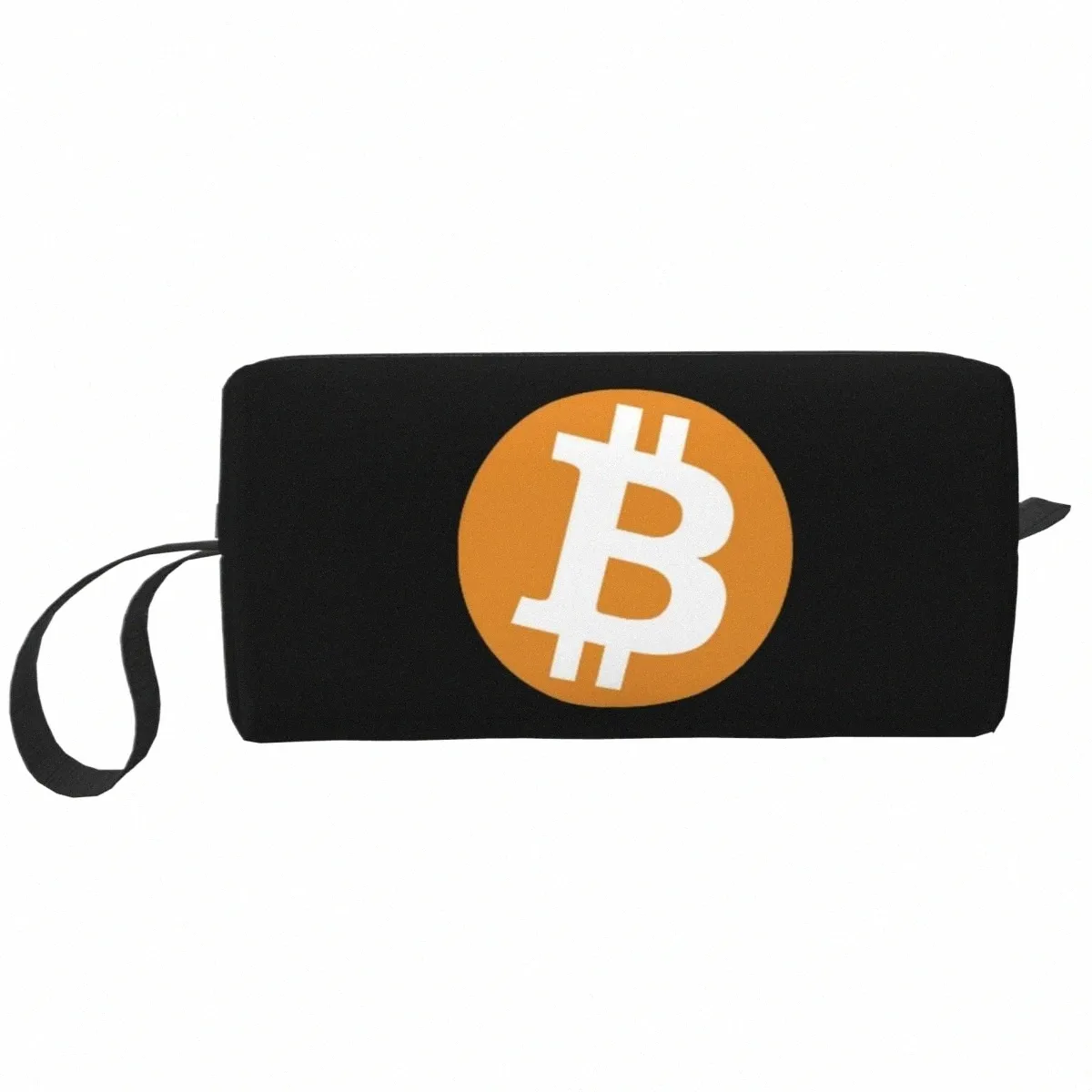 Benutzerdefinierte Bitcoin Kulturbeutel für Frauen BTC Fans Kosmetik Make-Up Organizer Damen Schönheit Lagerung Dopp Kit Fall F3GY #