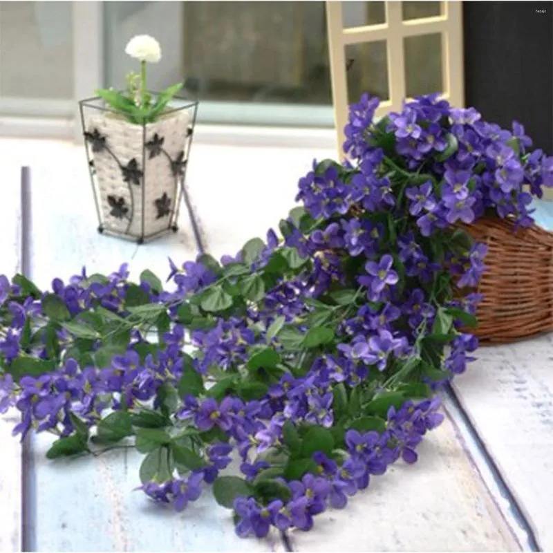 Fleurs décoratives, plantes artificielles suspendues au mur, fausses feuilles de vigne, décorations de jardin, belle décoration réaliste pour la maison