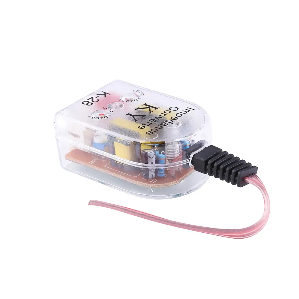 Car High To Low Impedance Adapter - RCA Line Output Converter For Adding Amplifier To Factory Car Stereo