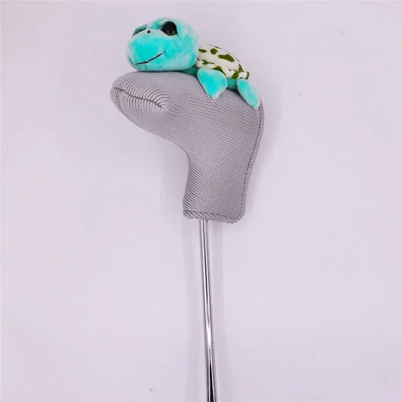 Clubs Sea Turtle Golf Putter Head Cover Top pluche handgemaakte magnetische golf putter headcover kleurrijk