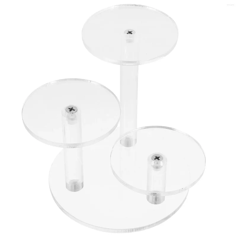 Decorative Plates Ring Display Stand Jewelry Collection Organizer Holder Storage Rack Handicrafts Shelf Tiered Acrylic Toy Model Figures